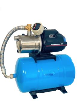 Hauswasserwerk JP 5-48 mit elektronischem Druckschalter 38L Druckbehälter inkl. Trockenlaufschutz