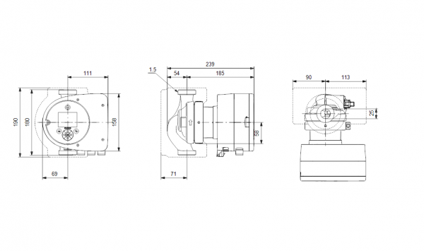 Magna3 25-80 - 97924625 Grundfos Umwälzpumpe