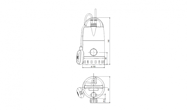 Unilift CC9 A1 - 96280970 Grundfos Tauchpumpe